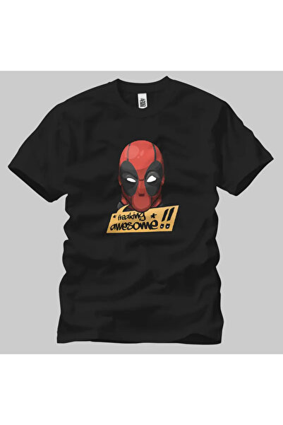Built By Crazy Deadpool: Freaking Awesome Unisex Tişört