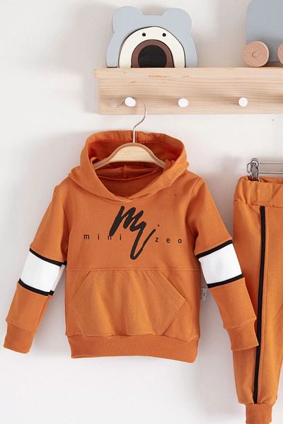 Eng Mini Zeo Patterned Cotton 2-Piece Baby Boy Set