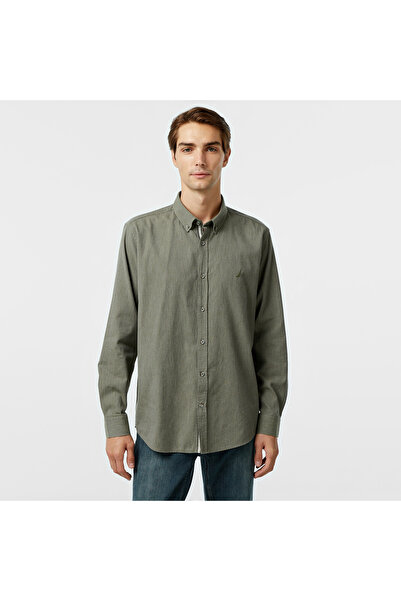Nautica Erkek Yeşil Classic Fit Gömlek