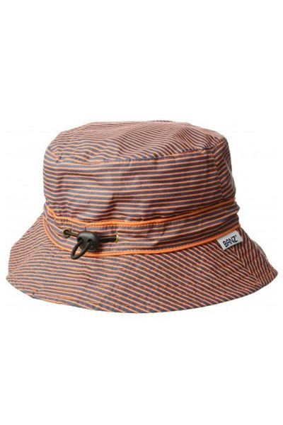 Banz Palarie Bebelusi Bucket, Protectie Solara Upf50 , Blue Orange Stripe, 6-24 Luni
