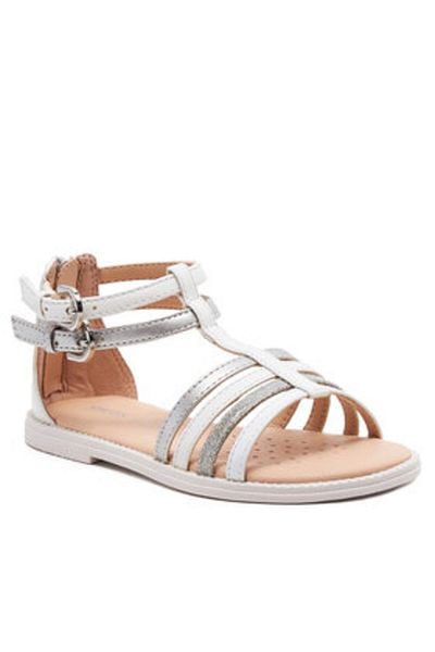 Geox girls' sandals J7235D-054AJ white