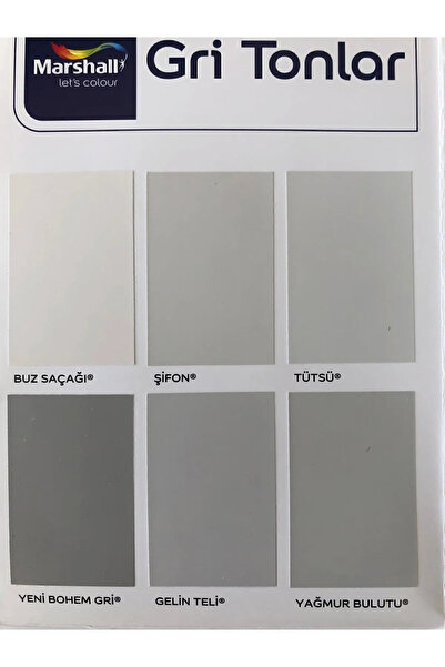 Marshall Fit Silikonlu Ipek Mat Silinebilir Iç Cephe Duvar Boyası Buz Saçağı 20kk