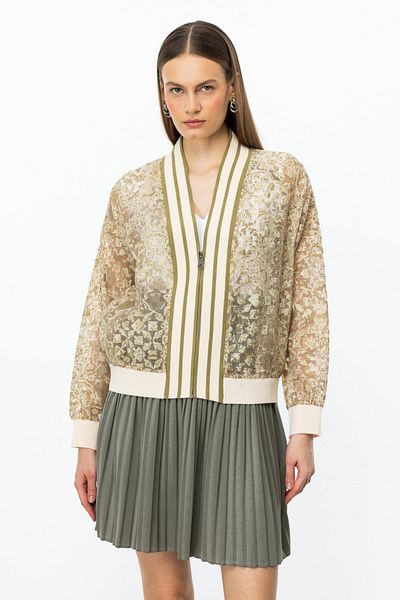 ON Ribbed Transparent Cardigan