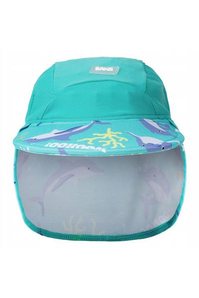 Banz Cască de protecție pentru gât, pentru bebeluși și copii, UPF50, Dolphin, mărimea M, 2-4 ani
