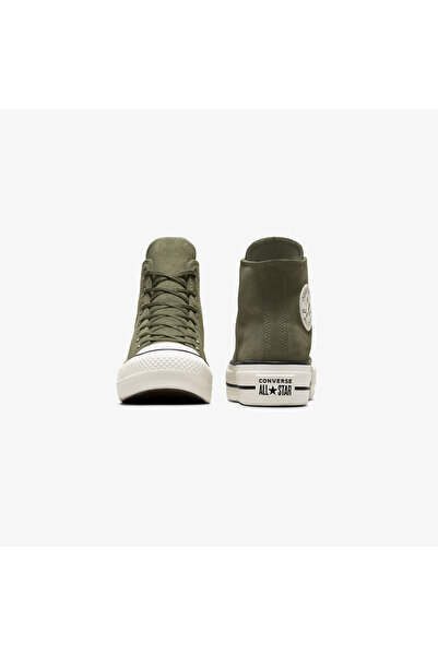 Converse Παπούτσια πάνινα παπούτσια Chuck Taylor All Star Lift Unisex Green Suede Platform