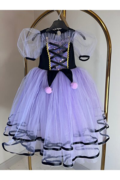 PERİLİ AYLİZ Kız Çoçuk Kuromi Kostümü - Çoçuk Abiye - Balo Kostümü - Doğum Gü...