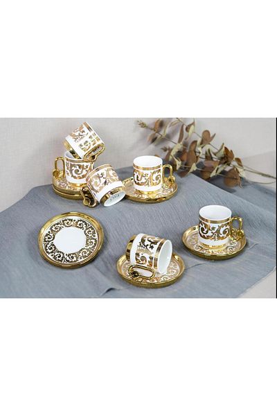 Paçi 6-Piece Porcelain Coffee Cup Set
