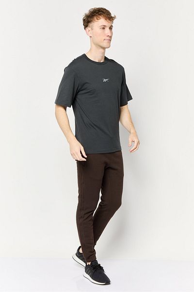 Reebok Men Sportswear Fit Short Sleeves Running T-shirt, Charcoal