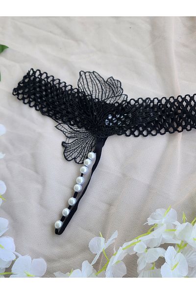 G&H UNDERWEAR String Thong Panties with Pearls