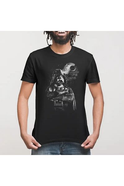 Built By Crazy Războiul Stelelor: Tricou unisex Darth Vader Death Star