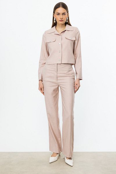 Ekol Wide Leg Trousers with Side Pockets