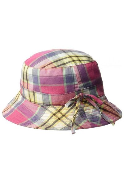 Banz Palarie Bebelusi Bucket, Protectie Soare Upf50 , Pink Check, 6-24 Luni