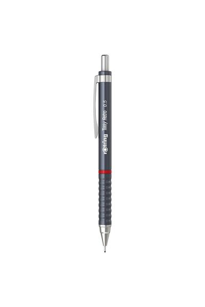 Rotring تيكي ريترو 0.5 ملم Mekanik Kurşun Kalem Metalik Gri / 2202567