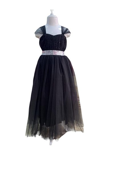 Ahsenimbebe Tulle Strap Long Girl's Dress