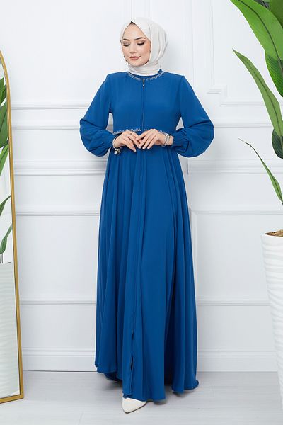 InStyle Κεντημένο Mevlana Fabric Ferace - Indigo