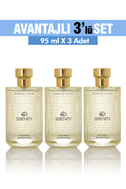 Alberto Taccini 3'Lü Set Alberto Taccini SERENITY Kadın Parfümü - 95 ml