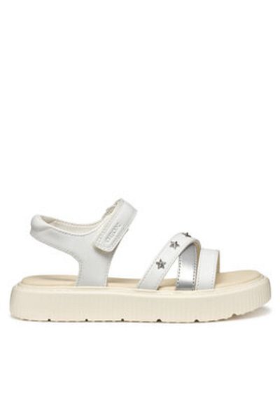 Geox girls' sandals J45DBI-000BC white