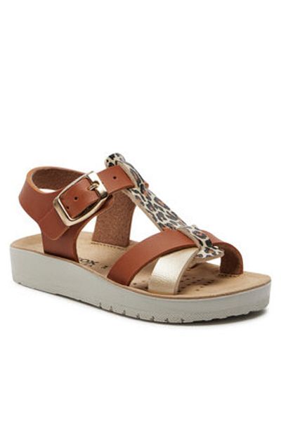 Geox girls' sandals J45EAG-05404 natural