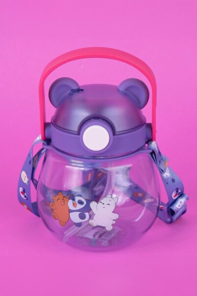 Miniso We Baby Bears Lisanslı Kulaklı Plastik Suluk (800ml)