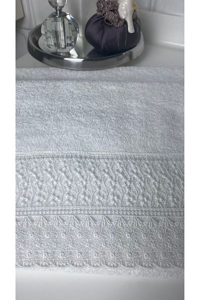 MEYN COLLECTİON 2-Piece Lace Laced Dowry Holder, Gift Hand Towel