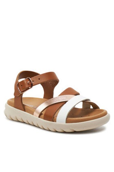 Geox girls' sandals J45GSA-043CF brown