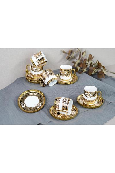 Paçi 6-Piece Porcelain Coffee Cup Set