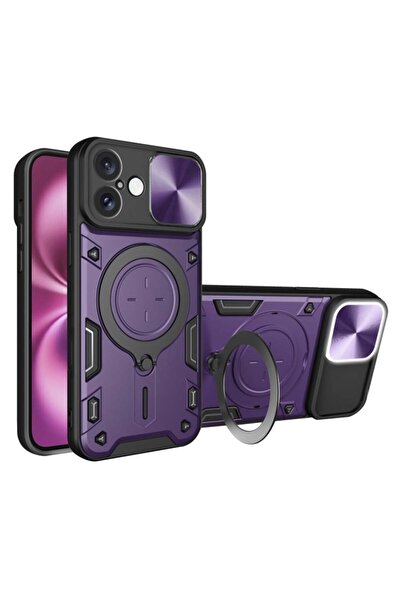 SKYDDAR INNOVATION Carcasă pentru iPhone 16 Plus, CamGuard Pro, inel magnetic...