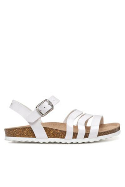 Geox girls' sandals J558MF-000HH white