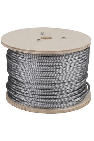 flores Galvanized steel cable, on drum, 6 mm x 200 m
