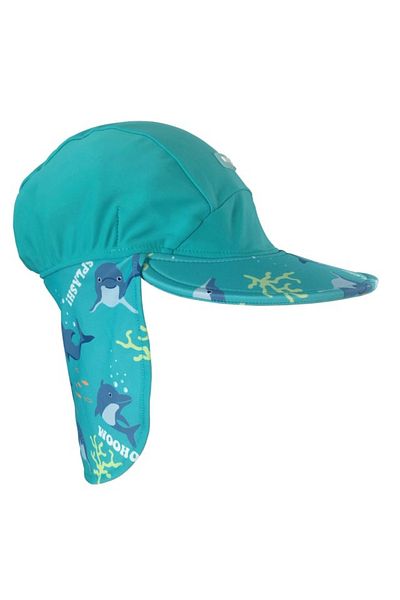 Banz Cască de protecție pentru gât, pentru bebeluși și copii, UPF50, Dolphin, mărimea M, 2-4 ani