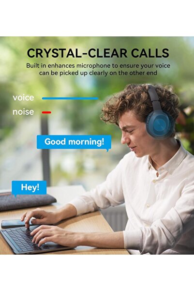 Edifier W600BT Wireless Over-Ear Headphones – Bluetooth V5.1, Mic, 40mm Drivers, 30H Playtime
