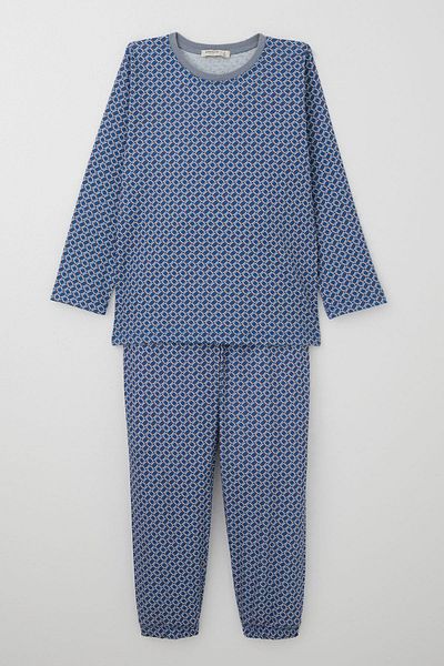 Breeze Set pijamale pentru baieti model patrat 4-8 ani, albastru