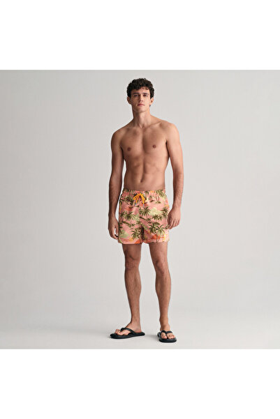 Gant Erkek Pembe Regular Fit Desenli Mayo Şort