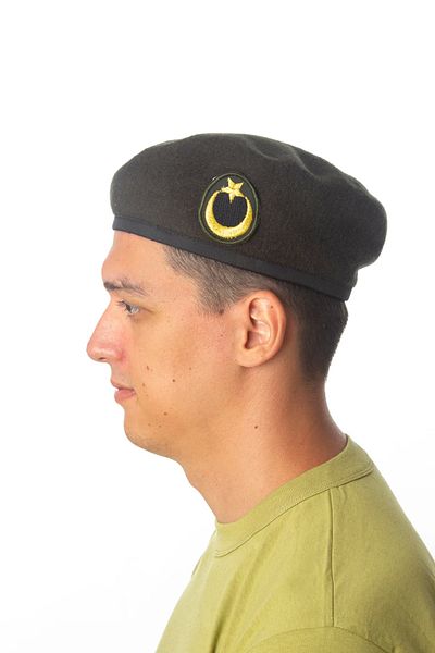 İZMİR ASKERİ MALZEME Land Force Internal External Astsubay Expert Sergeant Cockade Staff Green Beret