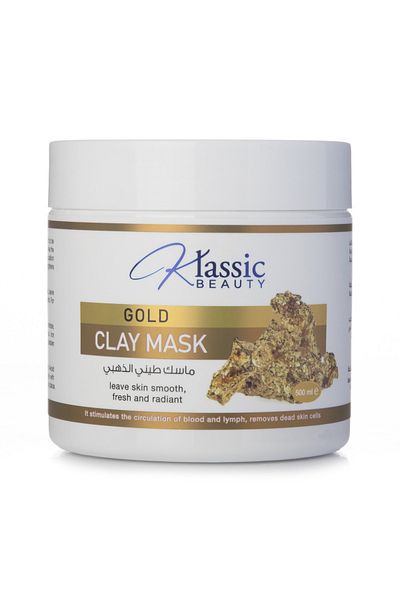 Beauty Golden Clay Mask - Ideal for all skin types - Classic Beauty - 500 ml