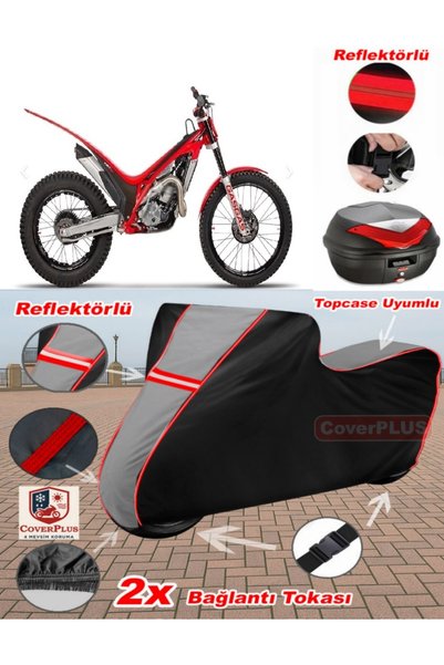 CoverPlus Gas Gas Txt Pro 250 Tarpaulin Topcase Compatible Motorcycle Tarpaul...