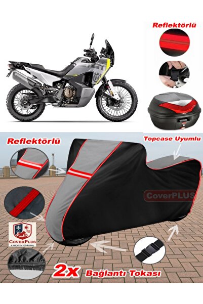 CoverPlus Husqvarna Norden 901 Tarpaulin Topcase Compatible Motorcycle Tarpau...