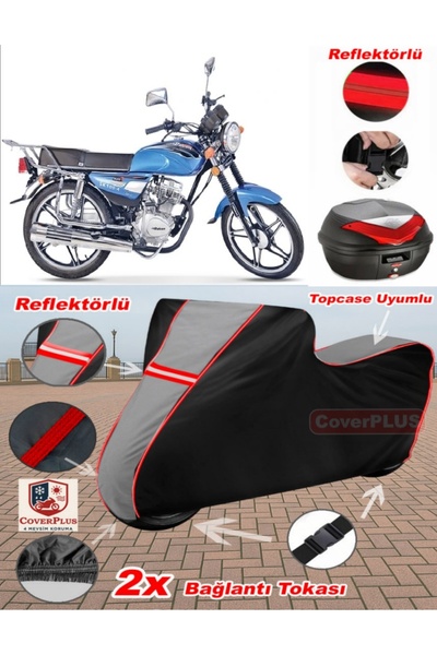 CoverPlus Falcon Sport 100 Tarpaulin Topcase متوافق مع القماش المشمع للدراجات...
