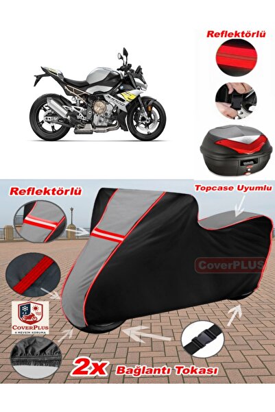 CoverPlus Bmw S 1000 R القماش المشمع Topcase متوافق مع القماش المشمع للدراجات...