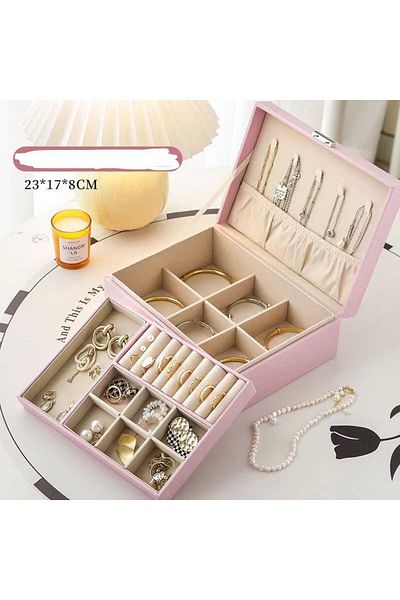 Choice pink simple 1PC Jewelry Storage Box, Necklace Earrings Jewelry Storage Box, Ideal choice for Gifts