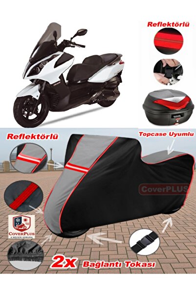 CoverPlus Kymco Downtown 300I Tarpaulin Topcase Compatible Motorcycle Tarpaul...
