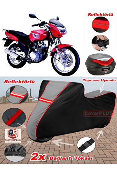 CoverPlus Lifan LF150-9J قماش القنب Topcase متوافق مع قماش القنب للدراجات الن...