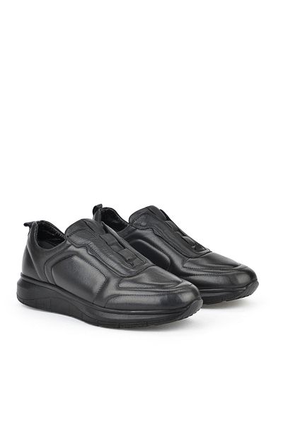 Ziya , Ανδρικά παπούτσια Comfort από γνήσιο δέρμα 151123Z3658 Μαύρα