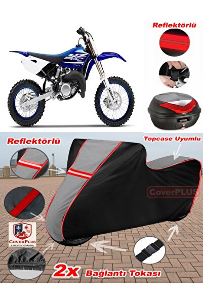 CoverPlus Yamaha YZ 80 Canvas Topcase متوافق مع القماش المشمع للدراجات الناري...