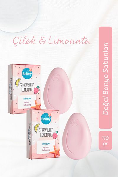Balmy Set of 2 Strawberry Lemonade Soap