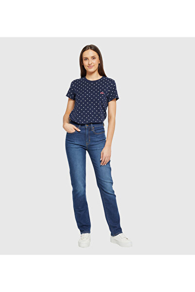 Levi's 724 High Rise Straight Shorts For Women