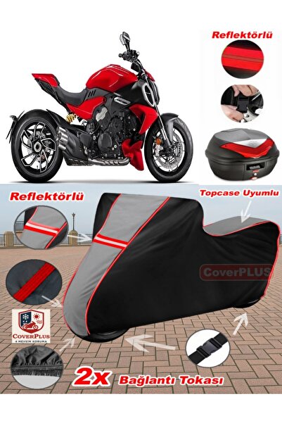 CoverPlus Ducati Diavel Xdiavel S Tarpaulin Topcase Compatible Motorcycle Tar...
