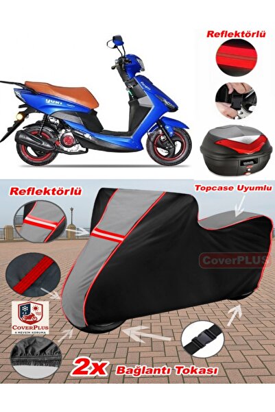 CoverPlus Yuki Yb50Qt-3 Casper Tarpaulin Topcase Compatible Motorcycle Tarpau...