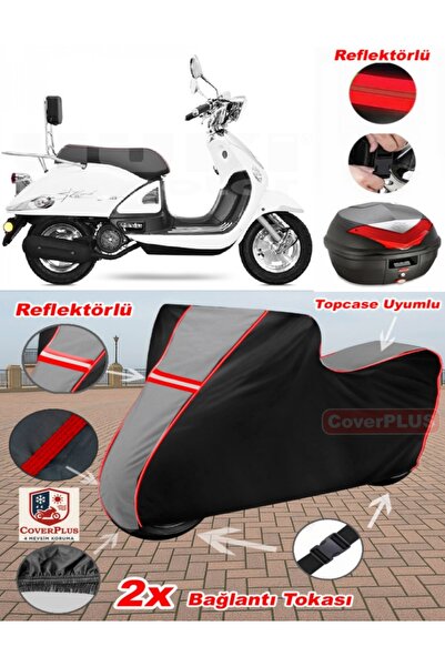CoverPlus Yuki ZN-100T-E5 Legend Tarpaulin Topcase متوافق مع القماش المشمع لل...
