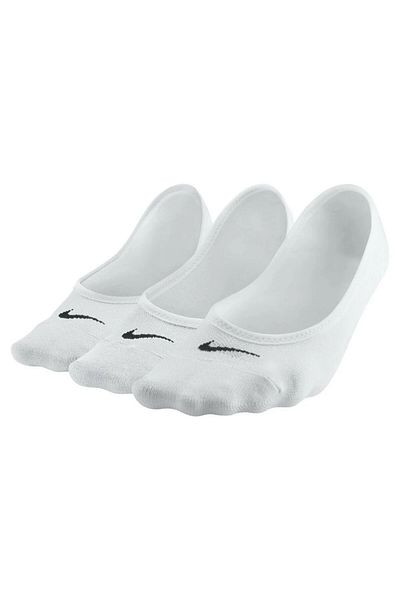 Nike Everyday Lightweight Women's Training Footie Socks 3 Pack Ballerina Socks White
